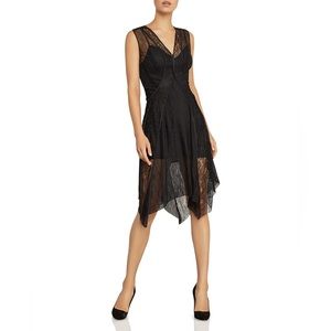 NWT BCBGMAXAZRIA Black Lace 2-Piece Party Dress | Size M